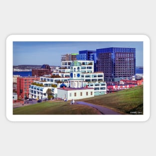 Halifax Town Clock & Halifax Skyline Sticker